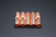 6 GAUGE COPPER BUTT CONNECTOR 5 PK CRIMP TERMINAL SPLICE CAR AWG BATTERY CUR6
