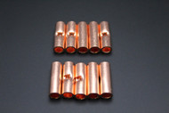 6 GAUGE COPPER BUTT CONNECTOR 10 PK CRIMP TERMINAL SPLICE CAR AWG BATTERY CUR6
