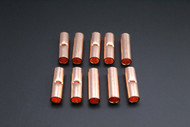 4 GAUGE COPPER BUTT CONNECTOR 10 PK CRIMP TERMINAL SPLICE CAR AWG BATTERY CUR4