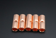 2 GAUGE COPPER BUTT CONNECTOR 5 PK CRIMP TERMINAL SPLICE CAR AWG BATTERY CUR2