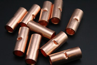 2 GAUGE COPPER BUTT CONNECTOR 25 PK CRIMP TERMINAL SPLICE CAR AWG BATTERY CUR2