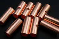 1/0 GAUGE COPPER BUTT CONNECTOR 100 PK CRIMP TERMINAL SPLICE AWG BATTERY CUR1/0