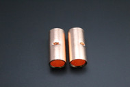 2/0 GAUGE COPPER BUTT CONNECTOR 2 PK CRIMP TERMINAL SPLICE AWG BATTERY CUR2/0