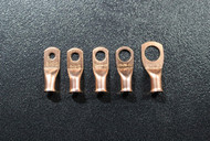 250 PK 4 GAUGE COPPER RINGS #10 1/4 5/16 3/8 1/2 RING TERMINAL CONNECTOR 50 EA