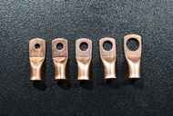 10 PK 2 GAUGE COPPER RINGS #10 1/4 5/16 3/8 1/2 RING TERMINAL CONNECTOR 2 EA