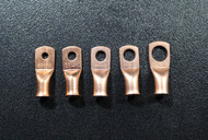 50 PK 2 GAUGE COPPER RINGS #10 1/4 5/16 3/8 1/2 RING TERMINAL CONNECTOR 10 EA