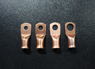 8 PK 1/0 GAUGE COPPER RINGS 1/4 5/16 3/8 1/2 RING TERMINAL CONNECTOR 2 EA