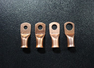 20 PK 1/0 GAUGE COPPER RINGS 1/4 5/16 3/8 1/2 RING TERMINAL CONNECTOR 5 EA