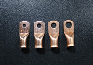 8 PK 2/0 GAUGE COPPER RINGS 1/4 5/16 3/8 1/2 RING TERMINAL CONNECTOR 2 EA