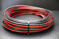 10 GAUGE RED BLACK SPEAKER WIRE 25 FT AWG ZIP CABLE POWER GROUND STRANDED COPPER