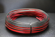 12 GAUGE RED BLACK SPEAKER WIRE PER 5 FT AWG ZIP CABLE POWER GROUND STRANDED COPPER