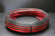 12 GAUGE RED BLACK SPEAKER WIRE PER 10 FT AWG ZIP CABLE POWER GROUND STRANDED COPPER