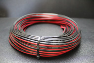 14 GAUGE RED BLACK SPEAKER WIRE 50 FT AWG ZIP CABLE POWER GROUND STRANDED COPPER
