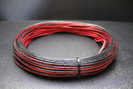 18 GAUGE RED BLACK SPEAKER WIRE 25 FT AWG ZIP CABLE POWER GROUND STRANDED COPPER