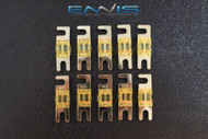 (10) 60 AMP MINI ANL FUSES GOLD PLATED INLINE AFC AFS BLADE AUTO HOLDER MANL60