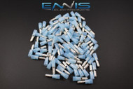 14-16 GAUGE NYLON BULLET MALE CONNECTOR 500 PK BLUE CRIMP TERMINAL AWG CAR SUV