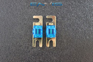 (2) 40 AMP MINI ANL FUSES GOLD PLATED INLINE AFC AFS BLADE AUTO HOLDER MANL40