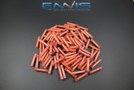 18-22 GAUGE NYLON BUTT CONNECTOR 100 PK CRIMP TERMINAL RED AWG GA CAR SUV