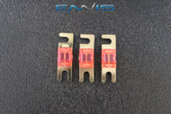 (3) 30 AMP MINI ANL FUSES GOLD PLATED INLINE AFC AFS BLADE AUTO HOLDER MANL30