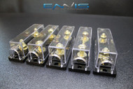 (5) 0 2 4 6 8 GAUGE ANL FUSE HOLDER AMP WAFER FUSES AWG WIRE HIGH QUALITY