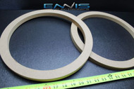 2 MDF SPEAKER RING SPACER 12 IN WOOD 3/4 THICK FIBERGLASS ENCLOSED BOX RING-12R