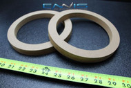 2 MDF SPEAKER RINGS SPACER 6.5 INCH WOOD 3/4 THICK FIBERGLASS BOX RING-6.5R