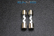 2 PACK 5 AMP AGU FUSE FUSES NICKEL PLATED INLINE HIGH QUALITY GLASS NEW AGU5