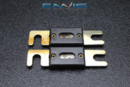 2 PACK 80 AMP ANL FUSE FUSES GOLD PLATED INLINE WAFER HIGH QUALITY HOLDER