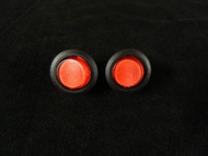 2 PACK ROUND ON OFF ROCKER SWITCH MINI TOGGLE RED LED 3/4 MOUNT HOLE EC-1215RD
