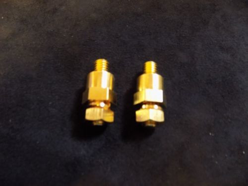 4 PCS GM LONG BATTERY SIDE POST ADAPTER GOLD POSITIVE NEGATIVE CONNECTOR GM38L 