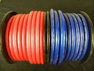 0 GAUGE WIRE 10 FT 5 RED 5 BLUE SUPERFLEX 1/0 AWG POWER GROUND CABLE STRANDED