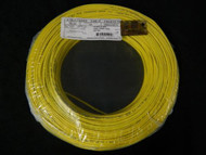 22 GAUGE 2 CONDUCTOR 100 FT YELLOW ALARM WIRE SOLID COPPER HOME SECURITY CABLE