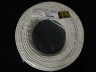 22 GAUGE 4 CONDUCTOR 100 FT WHITE ALARM WIRE STRANDED COPPER HOME SECURITY CABLE