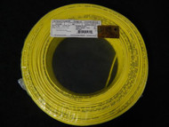 22 GAUGE 4 CONDUCTOR 100 FT YELLOW ALARM WIRE SOLID COPPER HOME SECURITY CABLE