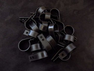 25 PACK 1 IN CABLE CLAMPS NYLON BLACK UV RESISTANT HOSE WIRE ELECTRICAL BCC1