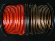 25 FT 8 GAUGE SPEAKER WIRE RED BLACK CABLE AWG STEREO CAR HOME MONSTER SUBS