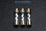 3 PACK 15 AMP AGU FUSE FUSES NICKEL PLATED INLINE HIGH QUALITY GLASS NEW AGU15