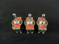 3 PACK TOGGLE SWITCH DPDT CENTER OFF TOGGLE 6 AMP 250V 10 AMP 125V 6 PIN EC-1510