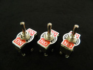 3 PK TOGGLE SWITCH DPDT CENTER OFF TOGGLE 3 AMP 250V 6 AMP 125V 6 PIN EC-1500