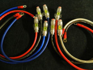 4 GAUGE WIRE 2 FT MINI ANL HOLDER 100 AMP FUSE 5/16 RING TERMINALS POWER AWG