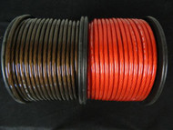 4 GAUGE WIRE 25 FT 20 RED 5 BLACK PRIMARY POWER GROUND STRANDED AWG CABLE