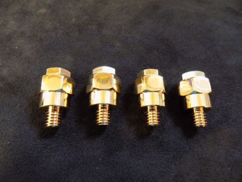 4 PCS GM LONG BATTERY SIDE POST ADAPTER GOLD POSITIVE NEGATIVE CONNECTOR GM38L 