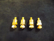 4 PCS GM BATTERY SIDE POST ADAPTER GOLD POSITIVE NEGATIVE SYSTEM CONNECTOR GM38