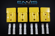 4PCS ANDERSON POWER CONNECTORS SB175 YELLOW 1 GAUGE AWG BATTERY QUICK DISCONNECT