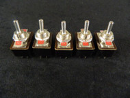 5 PACK TOGGLE SWITCH DPDT ON-ON TOGGLE 3 AMP 250V 5 AMP 125V 6 PIN EC-1501