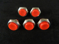 5 PK PUSH BUTTON SWITCH OPEN CONTACT MOMENTARY 3 AMP 125V 2 PIN NB-805