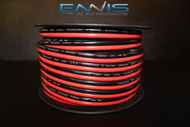 8 GAUGE RED BLACK SPEAKER WIRE 100 FT AWG CABLE POWER GROUND STRANDED COPPER