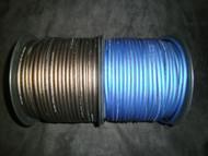 8 GAUGE SPEAKER WIRE 50 FT BLUE BLACK SUPERFLEX FLEX CABLE AWG MONSTER SUBS