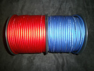 8 GAUGE WIRE 100 FT AWG 50 FT RED 50 BLUE CABLE SUPER FLEXIBLE PRIMARY STRANDED