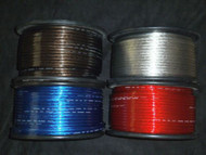 8 GAUGE WIRE 100 FT EACH RED BLACK BLUE SILVER AWG CABLE BATTERY STRANDED CAR